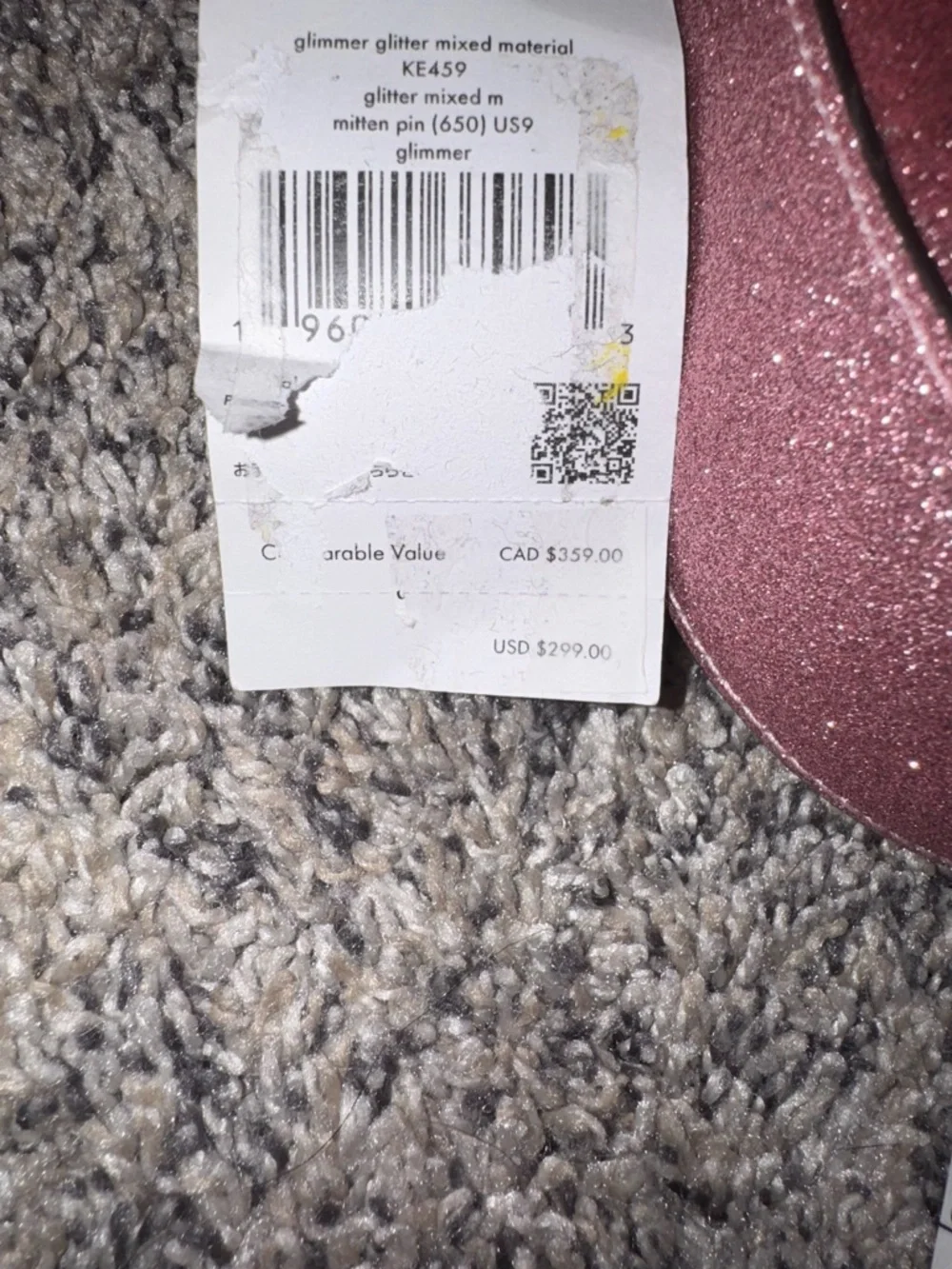 Kate Spade Glitter Crossbody Pink Metallic Sparkle Mini Bag NWT